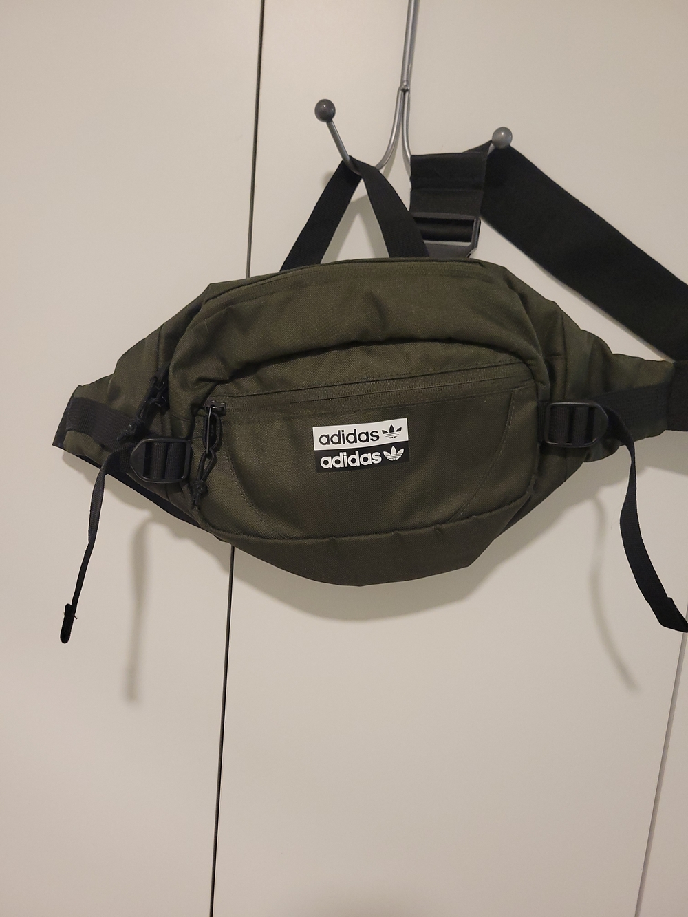 adidas Olive Waist Pack with Black Strap